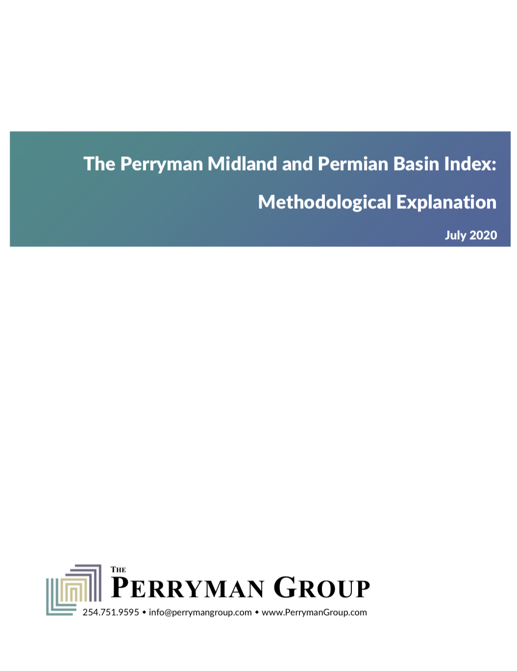 Thumbnail Image For The Perryman Midland and Permian Basin Index: Methodological Explanation