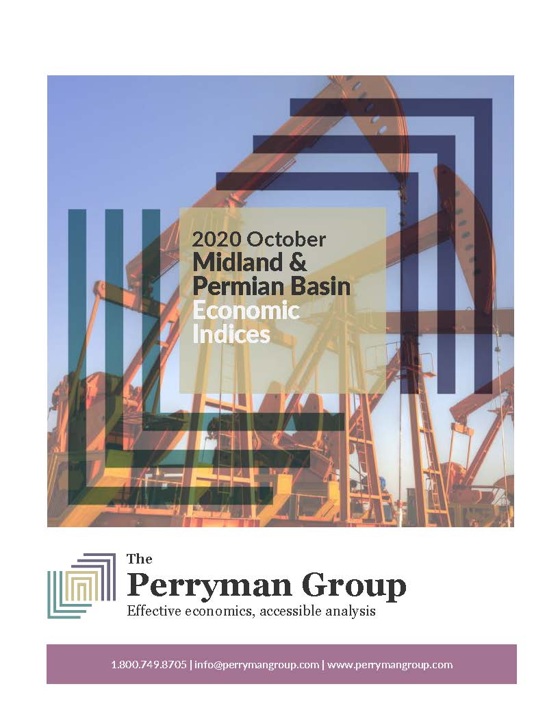 Thumbnail Image For October 2020 Midland & Permian Basin Economic Indices - The Perryman Group - Click Here To See