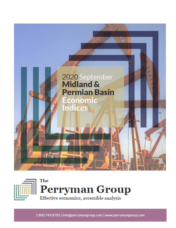 Thumbnail Image For September 2020 Midland & Permian Basin Economic Indices - The Perryman Group - Click Here To See