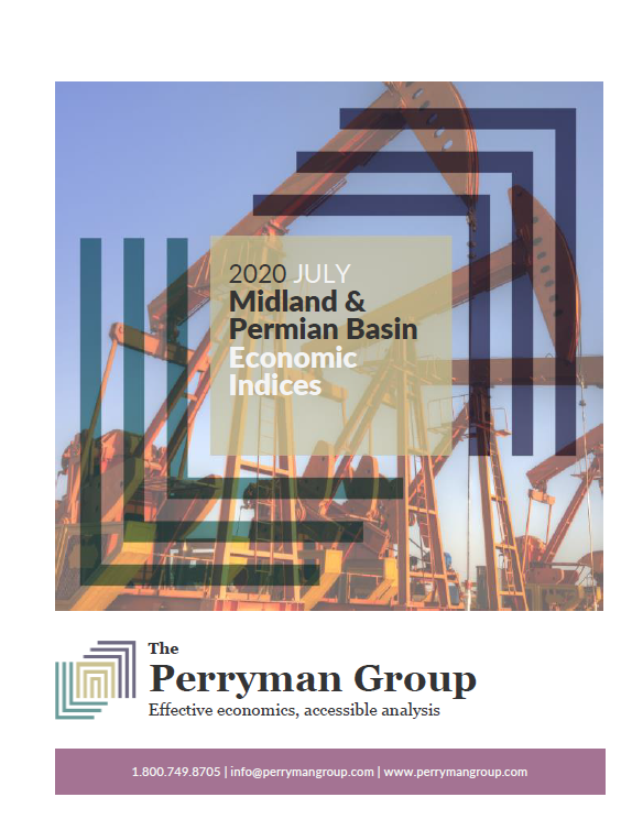 Thumbnail Image For July 2020 Midland & Permian Basin Economic Indices - The Perryman Group - Click Here To See